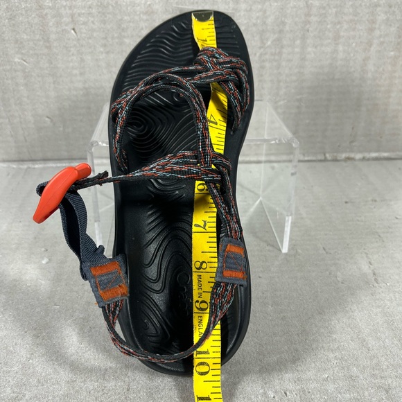 Chaco Women's ZX/2 Classic Navy/Orange/Light Blue Sandals Size 8 - Picture 8 of 11